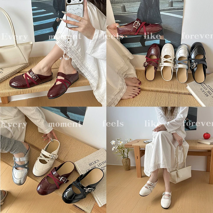 Women Mules Round Toe Slip On Backless Flat Shoes Soft Leather Non Slip Vintage Daily Walking Casual Outdoor Dress Footwear
Women Mules Round Toe Slip On Backless Flat Shoes Soft Leather Non Slip Vintage Daily Walking Casual Outdoor Dress Footwear