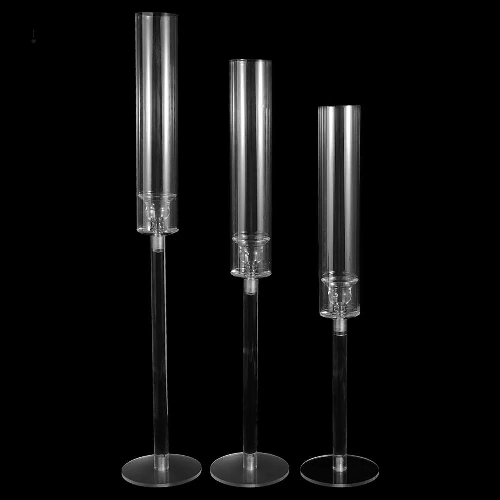 3 Pcs/set Wedding Porps Acrylic Crystal Candle Holders Clear delicate Candlestick high quality Centerpieces Wedding Party
3 Pcs/set Wedding Porps Acrylic Crystal Candle Holders Clear delicate Candlestick high quality Centerpieces Wedding Party