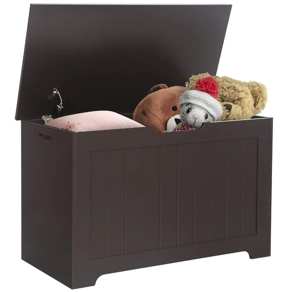 Toy Chest for Girls Boys Wooden Storage Box with Flip-top Lid & Safety Hinge, Kids Room Play Room Nursery Organizer
Toy Chest for Girls Boys Wooden Storage Box with Flip-top Lid & Safety Hinge, Kids Room Play Room Nursery Organizer