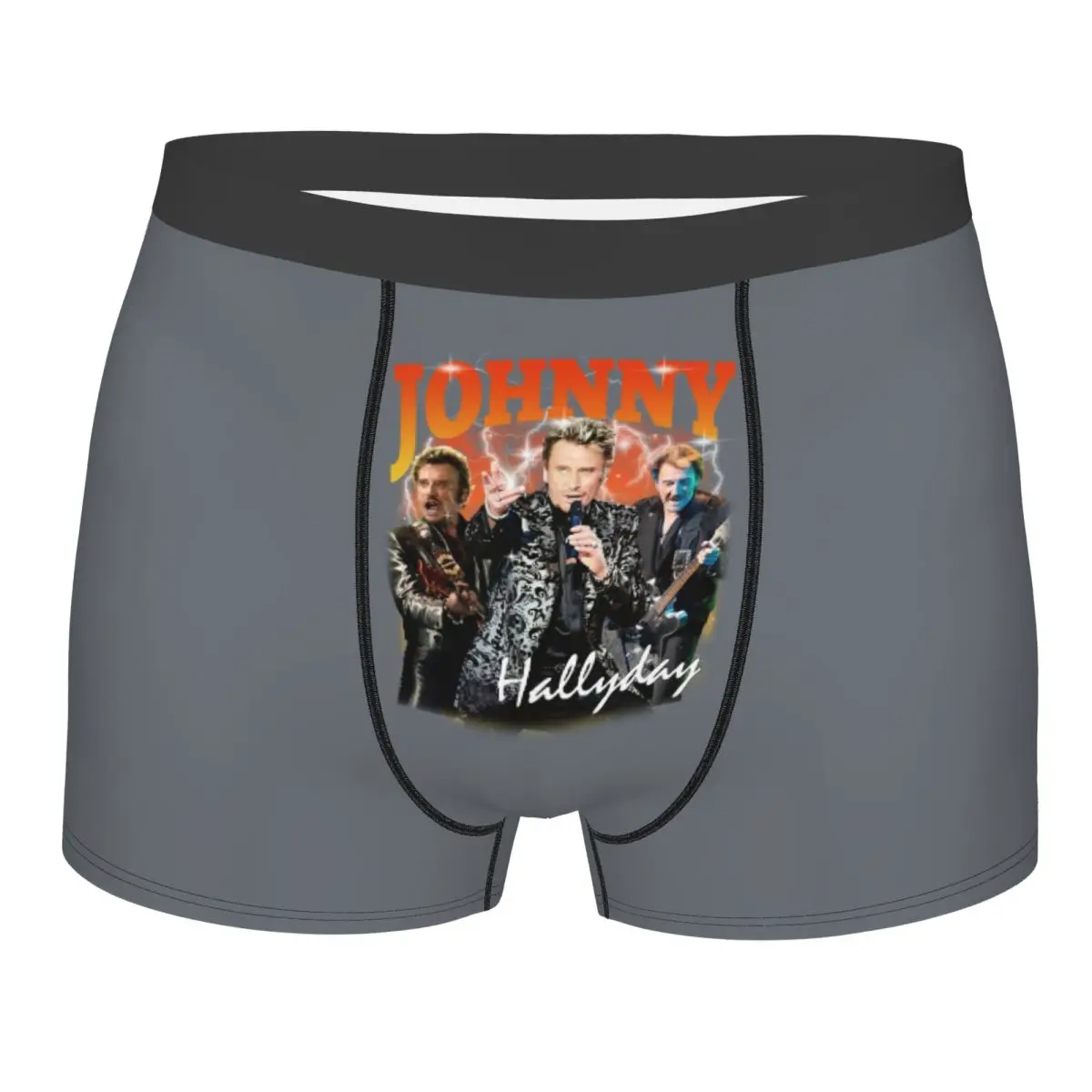 Custom Fashion Johnny Hallyday Boxers Shorts Panties Men's Underpants Comfortable French Singer Rock Music Briefs Underwear
Custom Fashion Johnny Hallyday Boxers Shorts Panties Men's Underpants Comfortable French Singer Rock Music Briefs Underwear