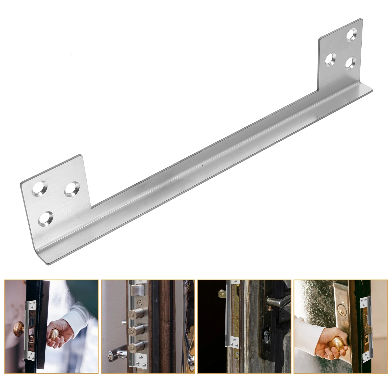 Security Stainless Steel Door Latch Portable Lock Metal Protectors Guard Plate Child
Security Stainless Steel Door Latch Portable Lock Metal Protectors Guard Plate Child