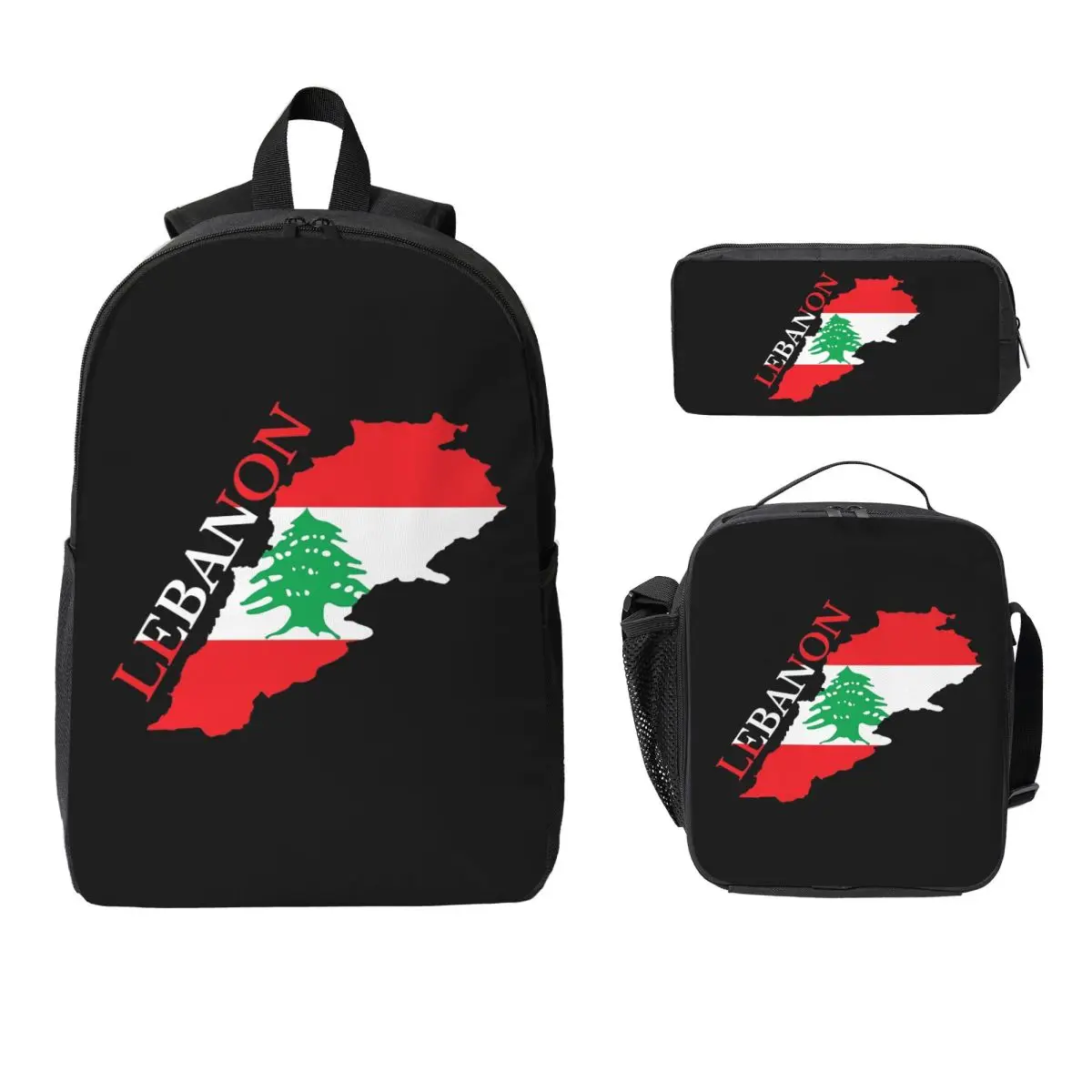 Lebanon Flag Map Backpack Student BookBag School Bag Laptop Shoulder Bags 3ps Insulated Lunch Bag Pencil Case
Lebanon Flag Map Backpack Student BookBag School Bag Laptop Shoulder Bags 3ps Insulated Lunch Bag Pencil Case