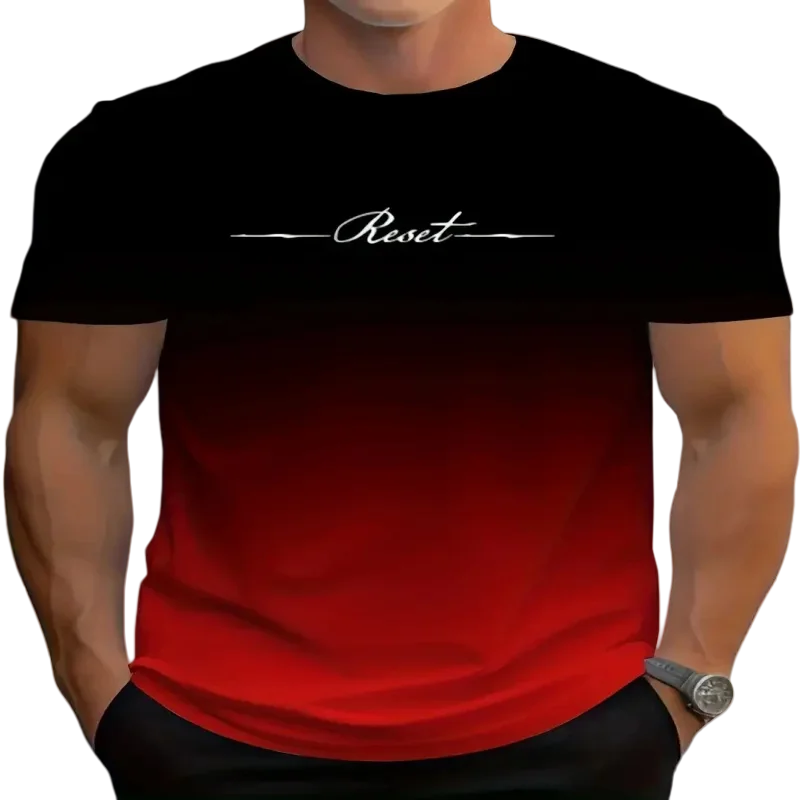 Men 3D Print Reset Letter Graphic Tee Summer Loose Casual Top for Home Office & Camping Comfort Short Sleeve Motivational Shirt
Men 3D Print Reset Letter Graphic Tee Summer Loose Casual Top for Home Office & Camping Comfort Short Sleeve Motivational Shirt