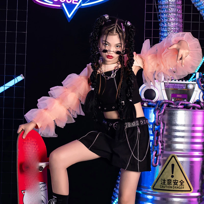 2023 New Jazz Dance Performance Costumes For Girls Puff Sleeved Black Kpop Outfits Ballroom Hip Hop Dance Rave Clothes DQL8226
2023 New Jazz Dance Performance Costumes For Girls Puff Sleeved Black Kpop Outfits Ballroom Hip Hop Dance Rave Clothes DQL8226