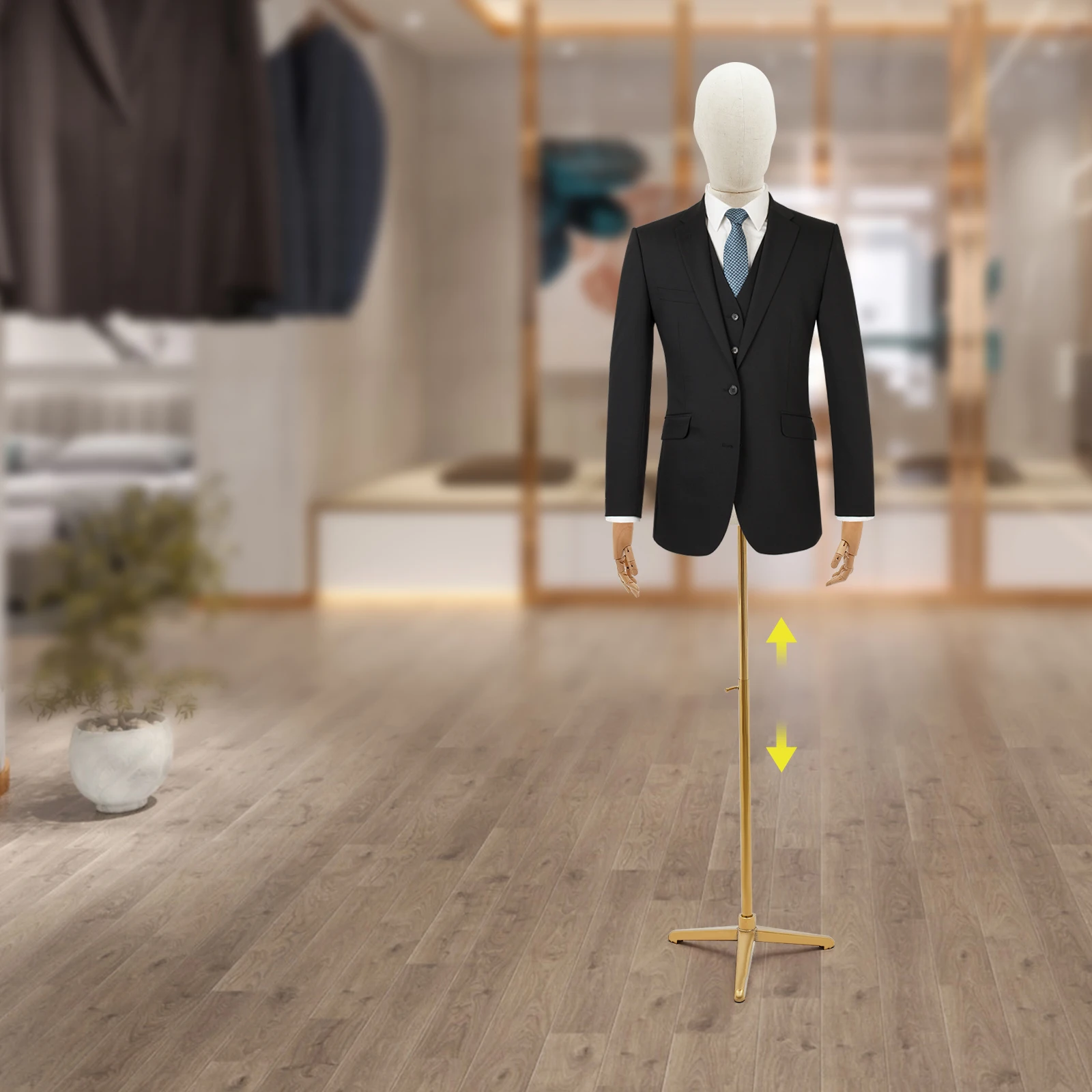 Tailor Mannequin for Men Bust with Adjustable Height from 135 to 195 cm Clothing and Exhibition
Tailor Mannequin for Men Bust with Adjustable Height from 135 to 195 cm Clothing and Exhibition