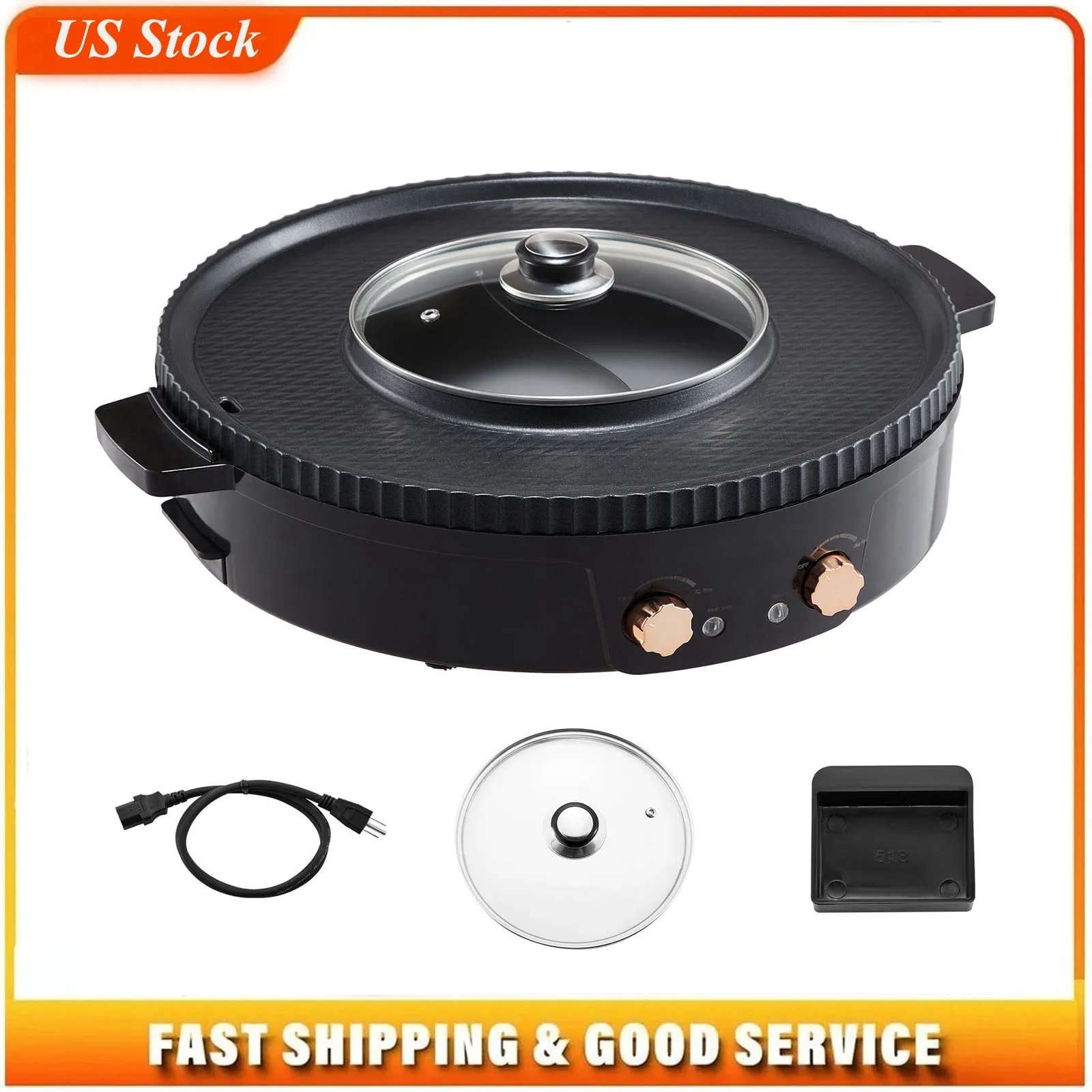 Hot Pot with Grill, 1800W 2-in-1 Electric Smokeless Grill and Hot Pot, Korean BBQ Shabu Shabu Hotpot with Separate Dual Temperature Control, Non-stick Pan, for 2-8 People Family Dining
Hot Pot with Grill, 1800W 2-in-1 Electric Smokeless Grill and Hot Pot, Korean BBQ Shabu Shabu Hotpot with Separate Dual Temperature Control, Non-stick Pan, for 2-8 People Family Dining