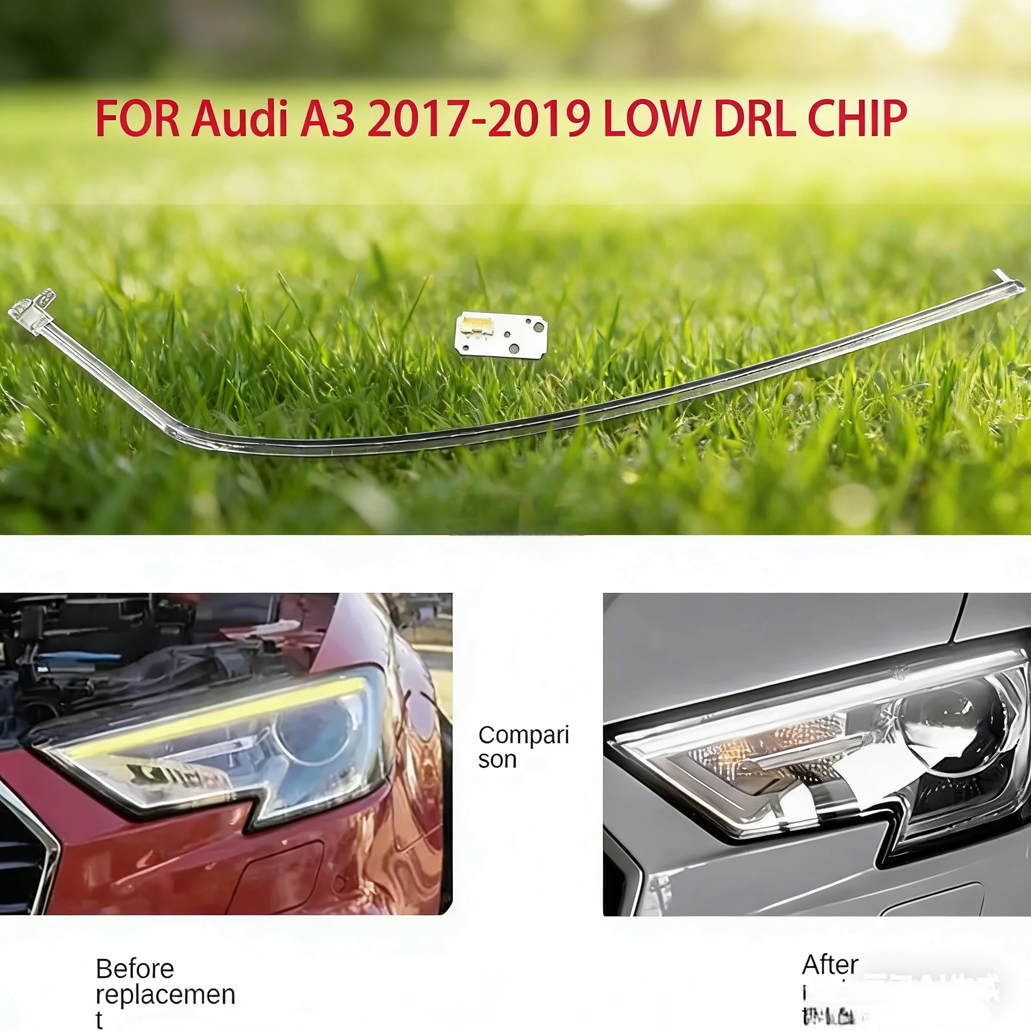 For Audi A3 LOW 2017-2019 Car Headlights DRL Light Strips Angel Eyes Chip Ballast Module DRL Maintenance Accessories
For Audi A3 LOW 2017-2019 Car Headlights DRL Light Strips Angel Eyes Chip Ballast Module DRL Maintenance Accessories