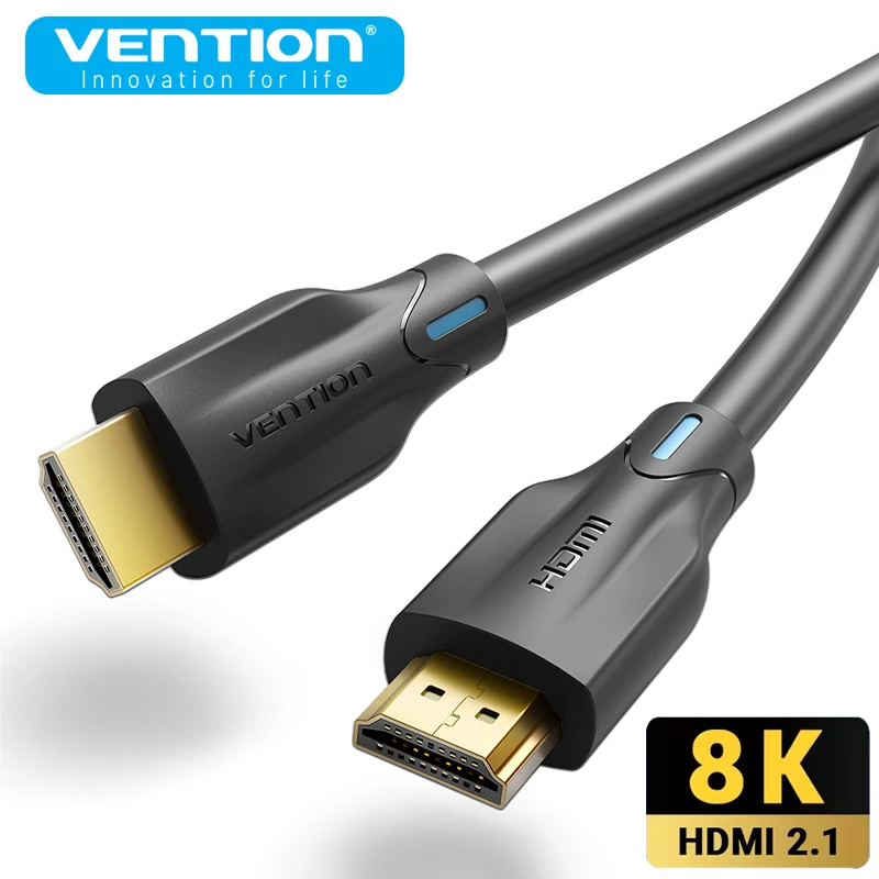 Vention 8K HDMI-compatible 2.1 Cable 4K@120Hz 48Gbps High Speed Video Audio Cord for PC TV Laptop Projector PS4 PS5 HD Splitter
Vention 8K HDMI-compatible 2.1 Cable 4K@120Hz 48Gbps High Speed Video Audio Cord for PC TV Laptop Projector PS4 PS5 HD Splitter