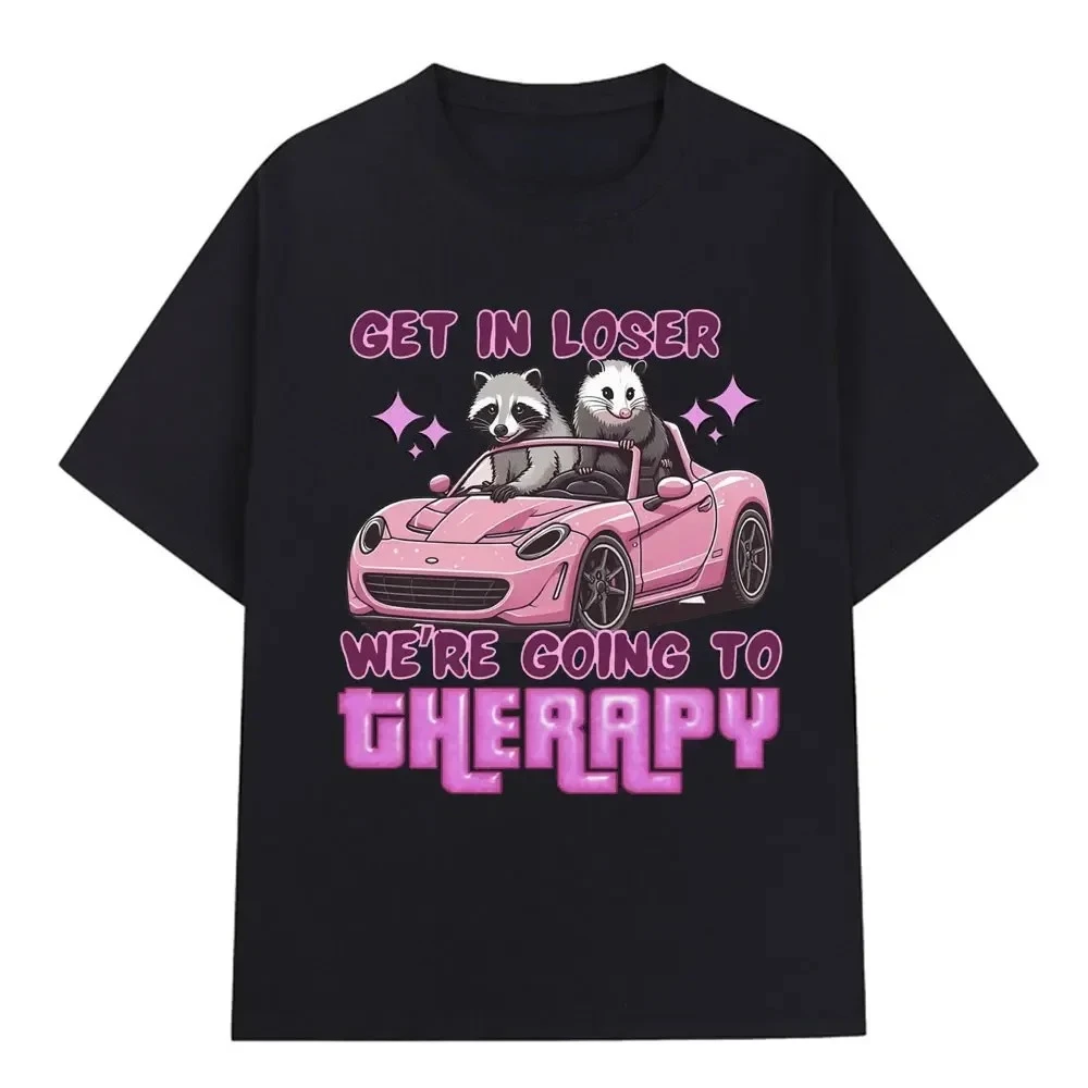 Футболка Get in Loser We Going Therapy Fun Animal Raccoon Posum Meme, футболка с короткими рукавами, женская повседневная футболка
Футболка Get in Loser We Going Therapy Fun Animal Raccoon Posum Meme, футболка с короткими рукавами, женская повседневная футболка