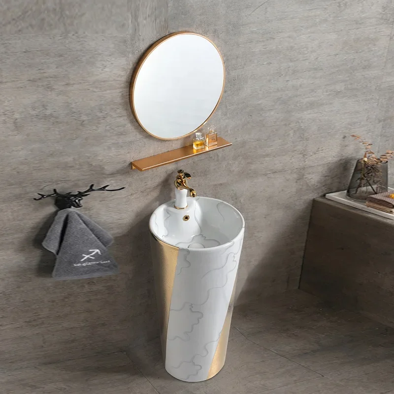 z Bathroom Modern Freestanding Washstand Gold Stainless Steel Framed Natural Black Marble Washbasin Sink
z Bathroom Modern Freestanding Washstand Gold Stainless Steel Framed Natural Black Marble Washbasin Sink