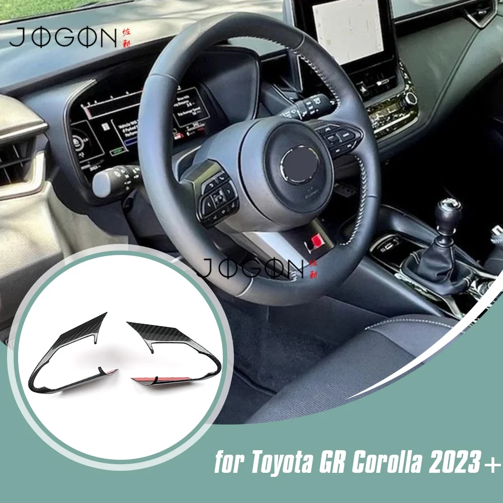 Настоящее сухое углеродное волокно, салон автомобиля, кнопка на руль, накладка, аксессуары для Toyota Corolla GR 2023 2024 2025
Настоящее сухое углеродное волокно, салон автомобиля, кнопка на руль, накладка, аксессуары для Toyota Corolla GR 2023 2024 2025