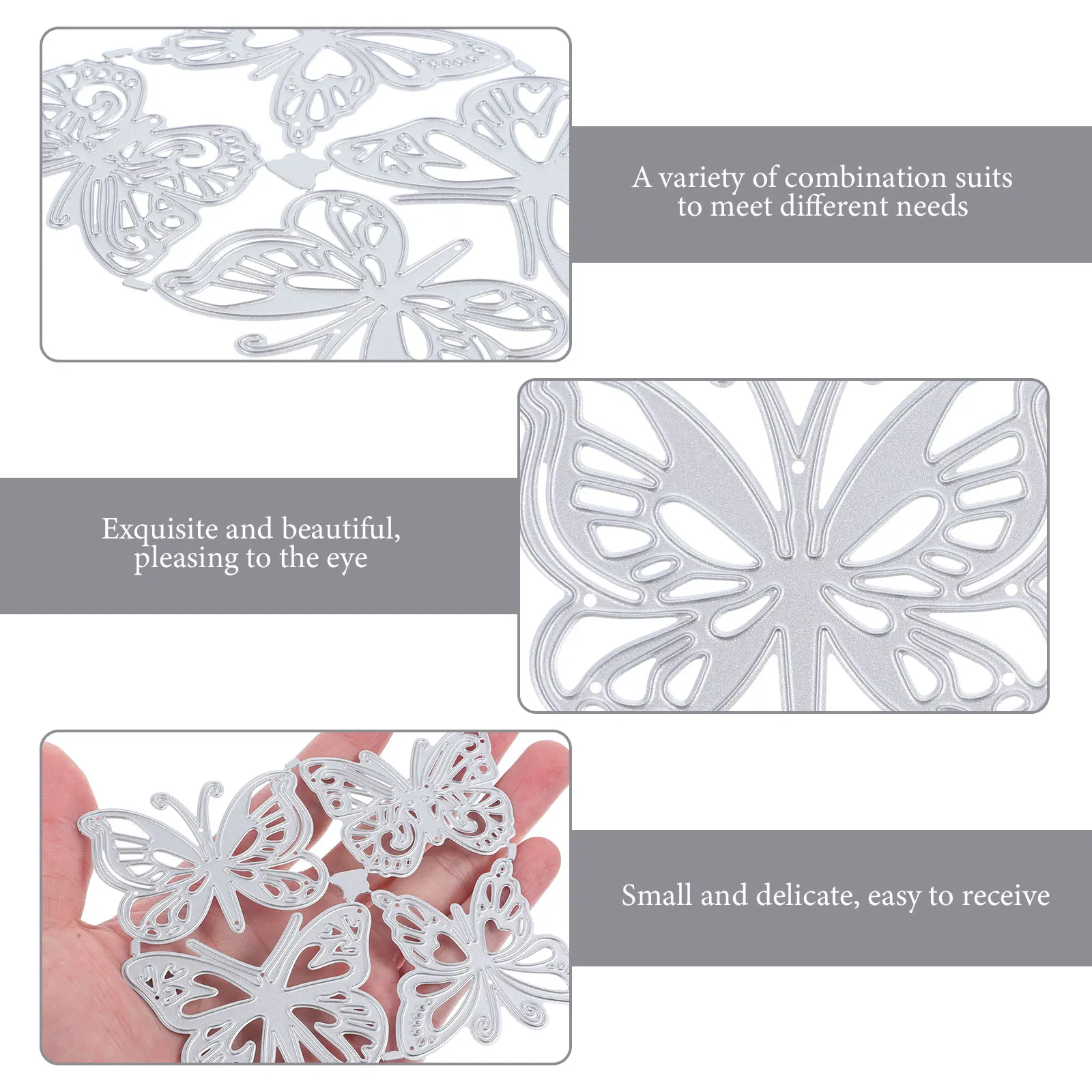 4Pcs Metal Embossing Mold Carbon Steel DIY Cutting Dies Crafts Party Decorations Tool Butterflies Shaped Pattern Storage
4Pcs Metal Embossing Mold Carbon Steel DIY Cutting Dies Crafts Party Decorations Tool Butterflies Shaped Pattern Storage
