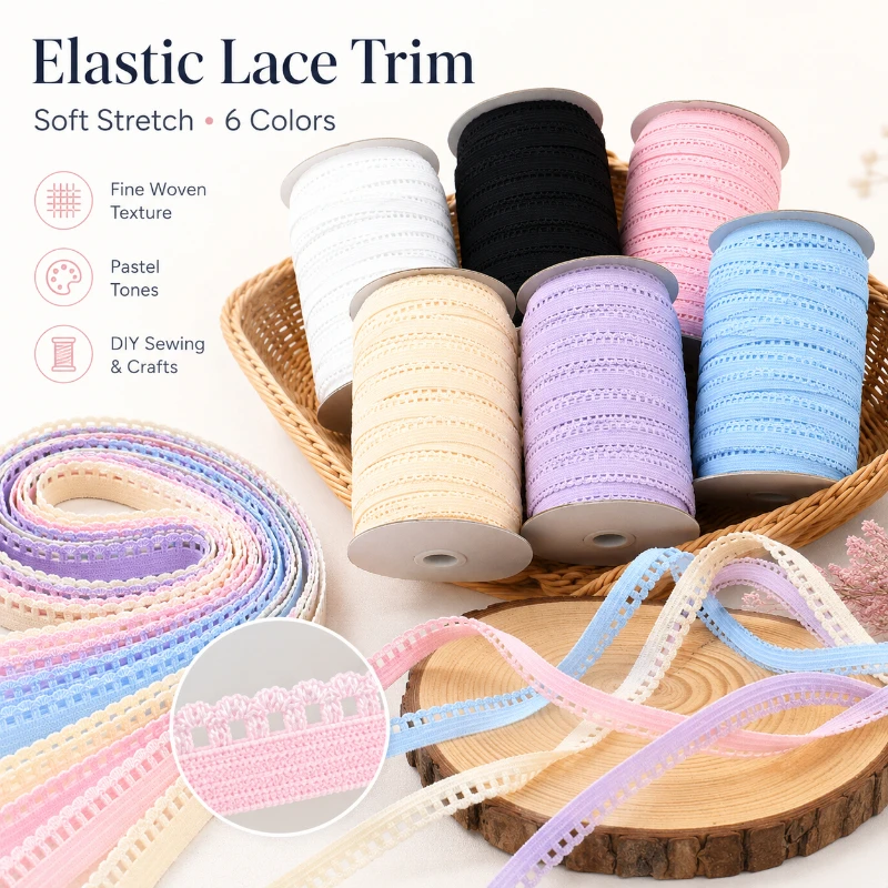 30/40M 10mm Colored Lace Elastic Band Stretch Webbing Tape Bar Strap Clothes Underwear Decor Rubber Bands DIY Sewing Accessories
30/40M 10mm Colored Lace Elastic Band Stretch Webbing Tape Bar Strap Clothes Underwear Decor Rubber Bands DIY Sewing Accessories
