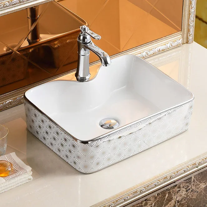 -Роскошная серебристая керамическая гигиеническая раковина Art, столешница, прямоугольная раковина Lavabo, раковина для ванной комнаты
-Роскошная серебристая керамическая гигиеническая раковина Art, столешница, прямоугольная раковина Lavabo, раковина для ванной комнаты