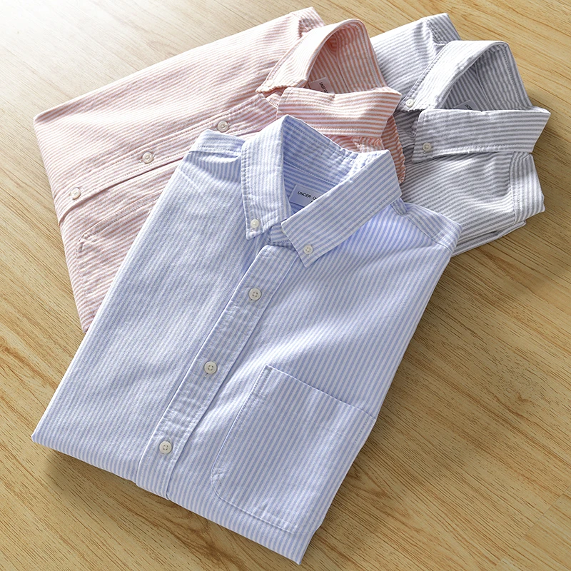 High-Quality Cotton Oxford Fabric Men's Shirt Casual Stripe Long Sleeve Business Casual Autumn New Style Youth Popular Standa...
High-Quality Cotton Oxford Fabric Men's Shirt Casual Stripe Long Sleeve Business Casual Autumn New Style Youth Popular Standa...