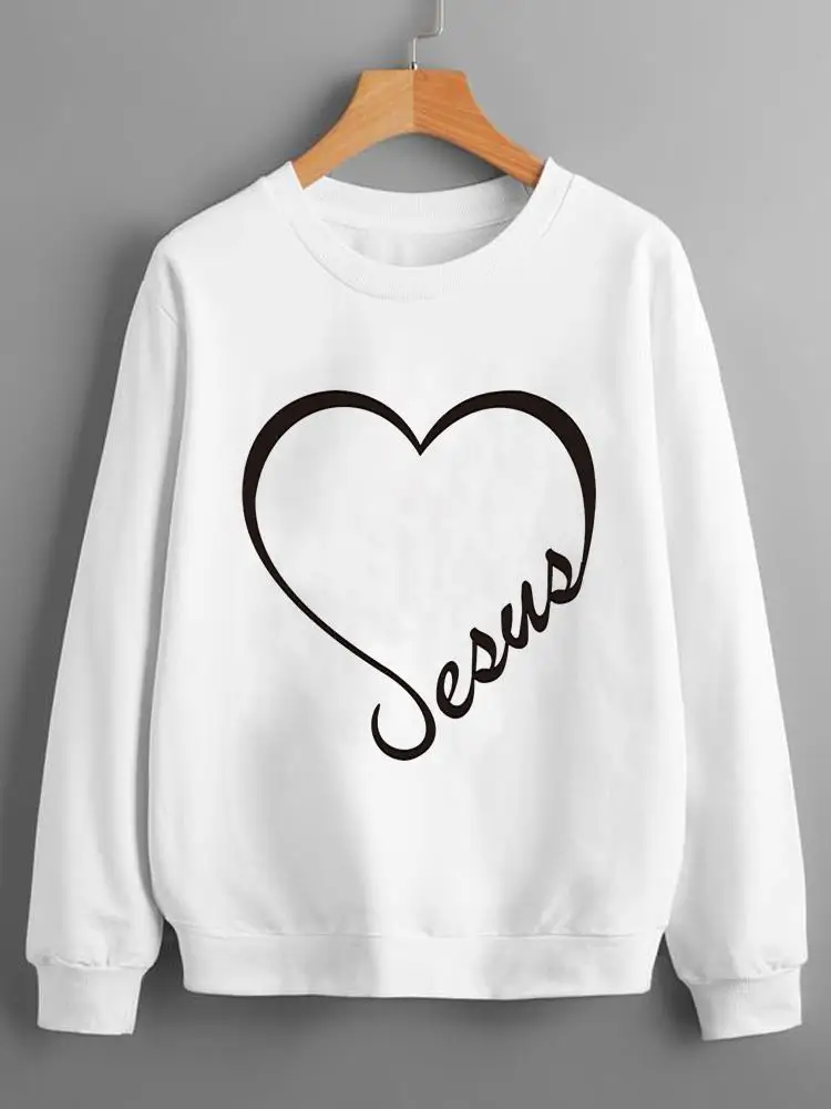 Long Sleeve Pullovers Love Heart Faith Trend 90s Fashion O-neck Clothing Women Ladies Print Lady Fleece Graphic Sweatshirts
Long Sleeve Pullovers Love Heart Faith Trend 90s Fashion O-neck Clothing Women Ladies Print Lady Fleece Graphic Sweatshirts