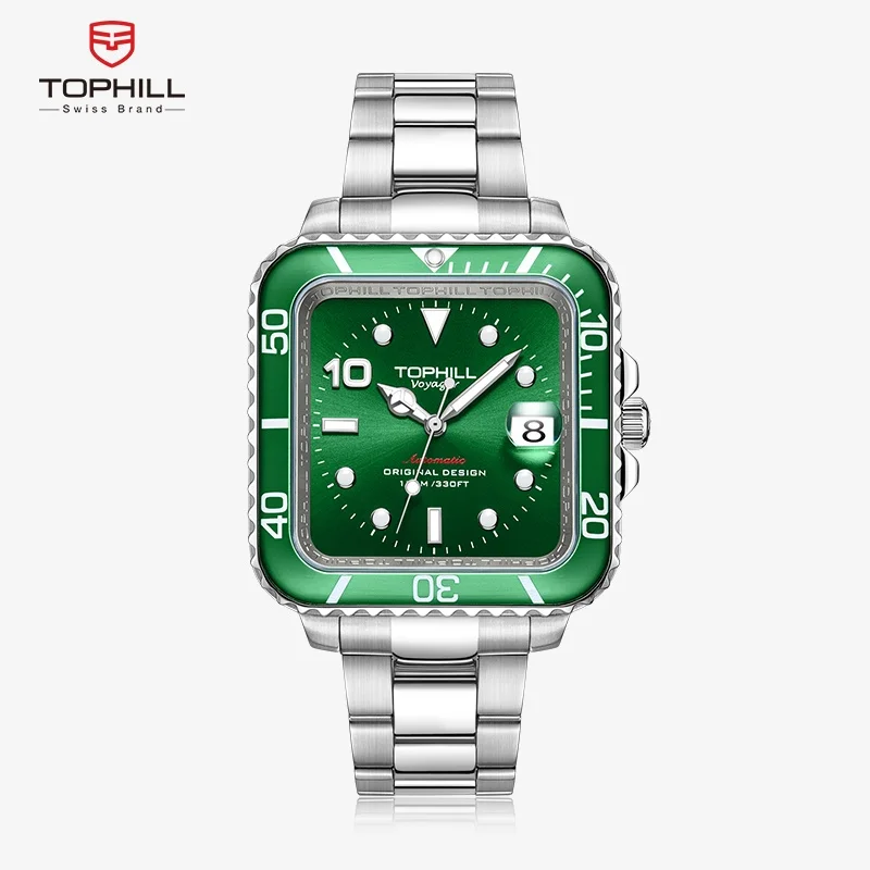 TOPHILL Green face watch ULTRA-THIN mechanical movement Men's watches Sapphire Glass Waterproof Watch Luminous
TOPHILL Green face watch ULTRA-THIN mechanical movement Men's watches Sapphire Glass Waterproof Watch Luminous
