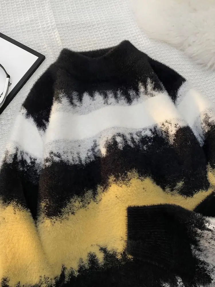 Мужской зимний свитер с круглым вырезом, высококачественный, в полоску, с цветными блоками, комфортный, мягкий, повседневный, с длинным рукавом, для подростков
Мужской зимний свитер с круглым вырезом, высококачественный, в полоску, с цветными блоками, комфортный, мягкий, повседневный, с длинным рукавом, для подростков