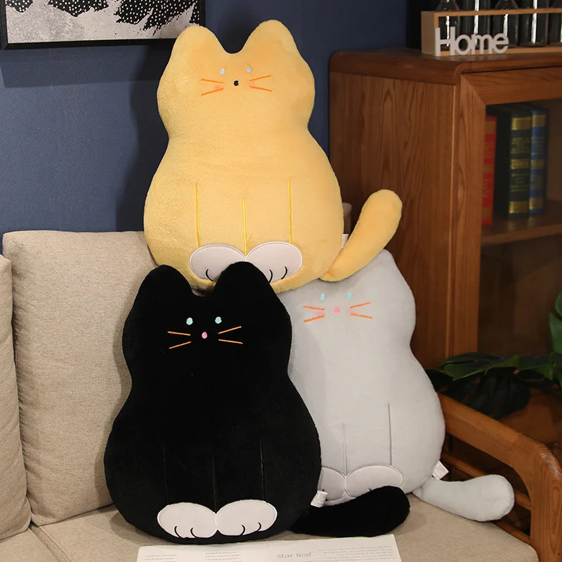 48*35CM Cuddly Black Cat Plush Pillow Soft Stuffed Animal Toys Kawaii Squatting Cat Doll Chair Cushion Sofa Decor Gifts
48*35CM Cuddly Black Cat Plush Pillow Soft Stuffed Animal Toys Kawaii Squatting Cat Doll Chair Cushion Sofa Decor Gifts
