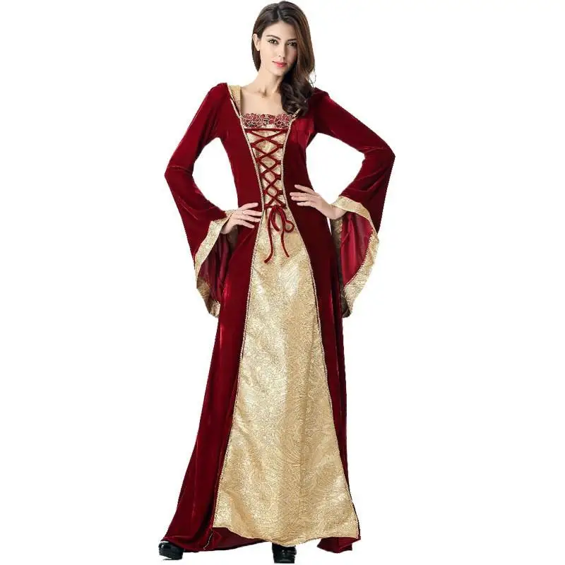 Halloween Cosplay Medieval Retro Court Queen Dress Parent-Child Performance Costume Women's Ethnic Stage Costume
Halloween Cosplay Medieval Retro Court Queen Dress Parent-Child Performance Costume Women's Ethnic Stage Costume