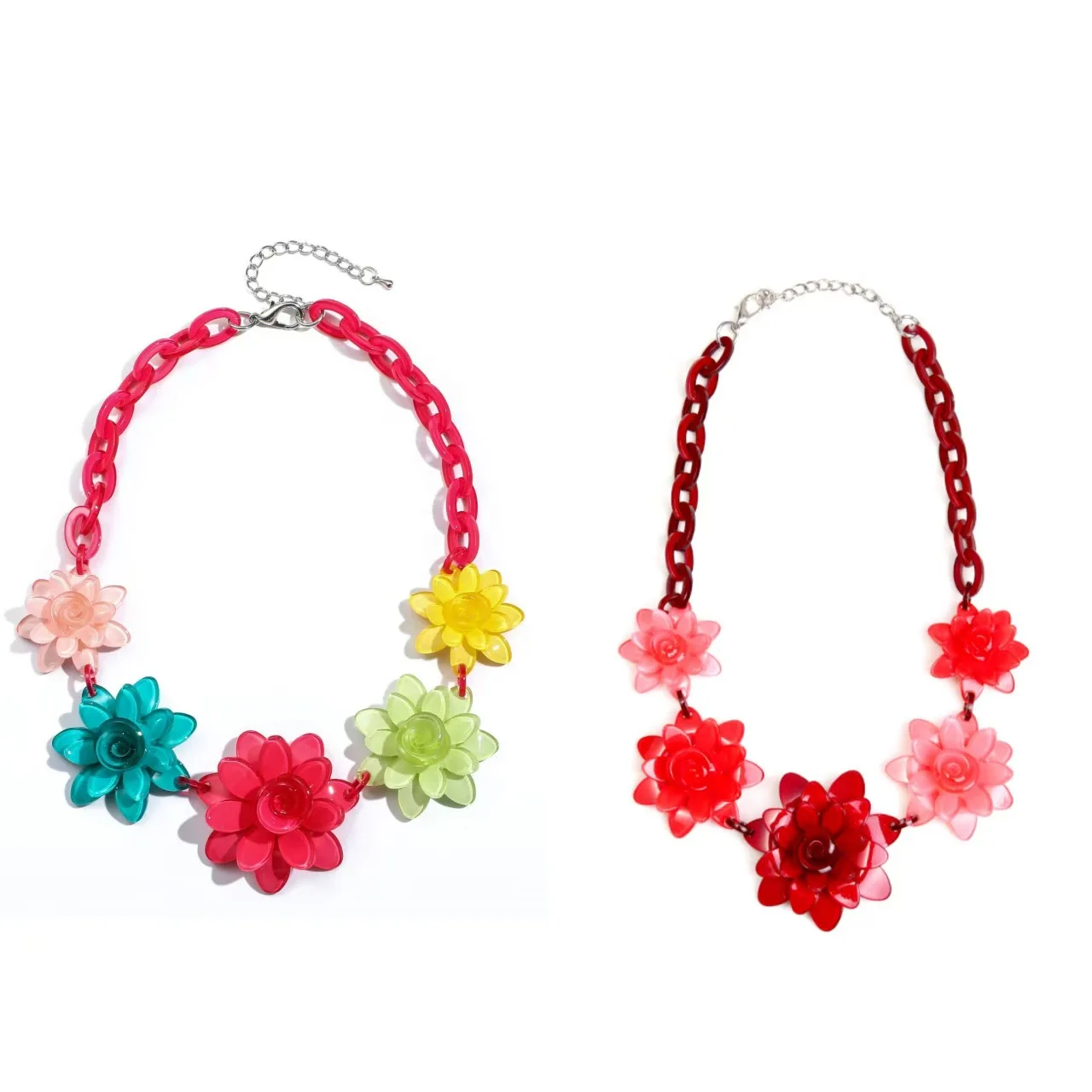 DIY accessories Bohemian style flower necklace creative personalized acrylic chain, high-end exquisite personalized sweater chai
DIY accessories Bohemian style flower necklace creative personalized acrylic chain, high-end exquisite personalized sweater chai