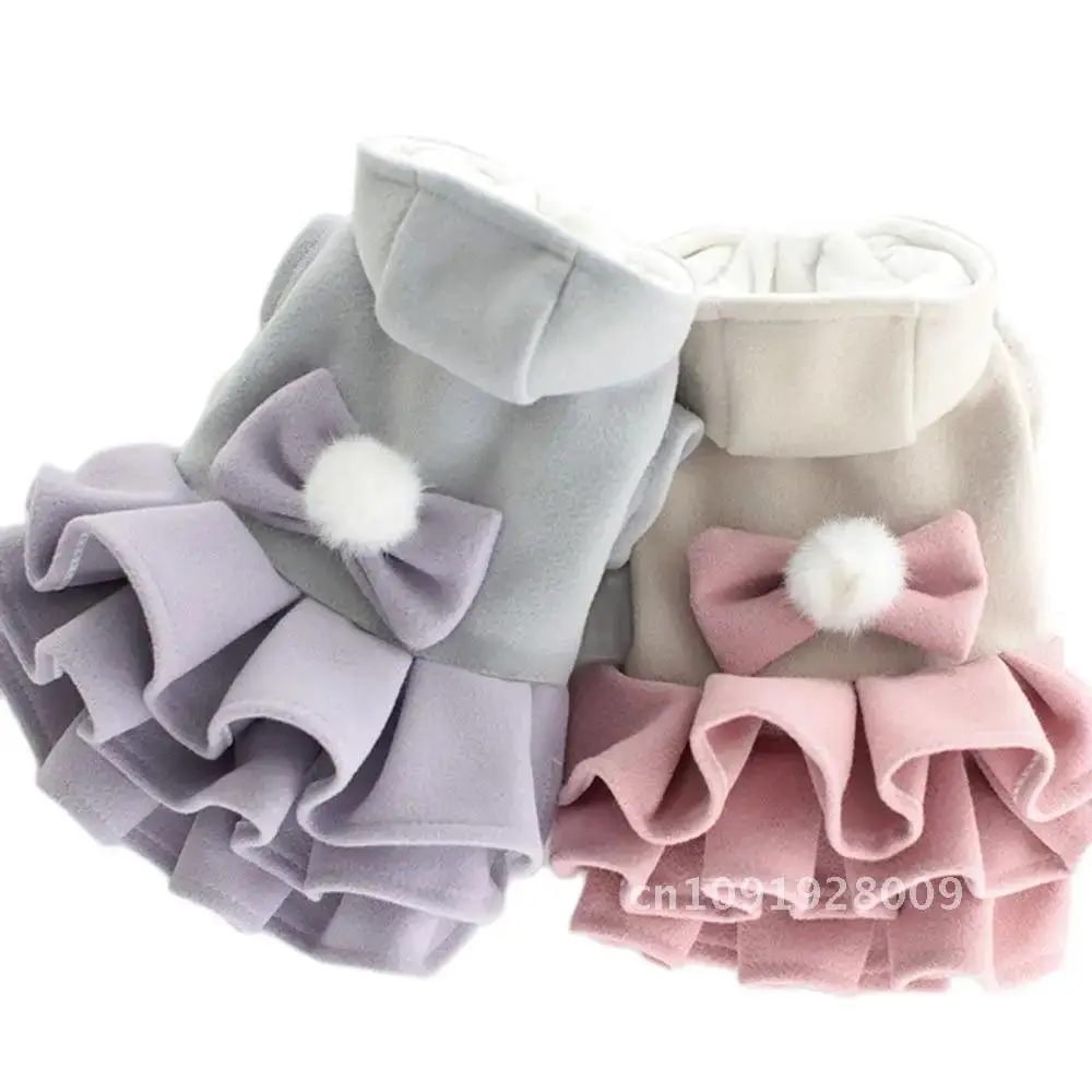 Dogs and Cats Coat Dress Tutu Hairball&Bow Warm Design Winter Outfit Female Pet Puppy
Dogs and Cats Coat Dress Tutu Hairball&Bow Warm Design Winter Outfit Female Pet Puppy