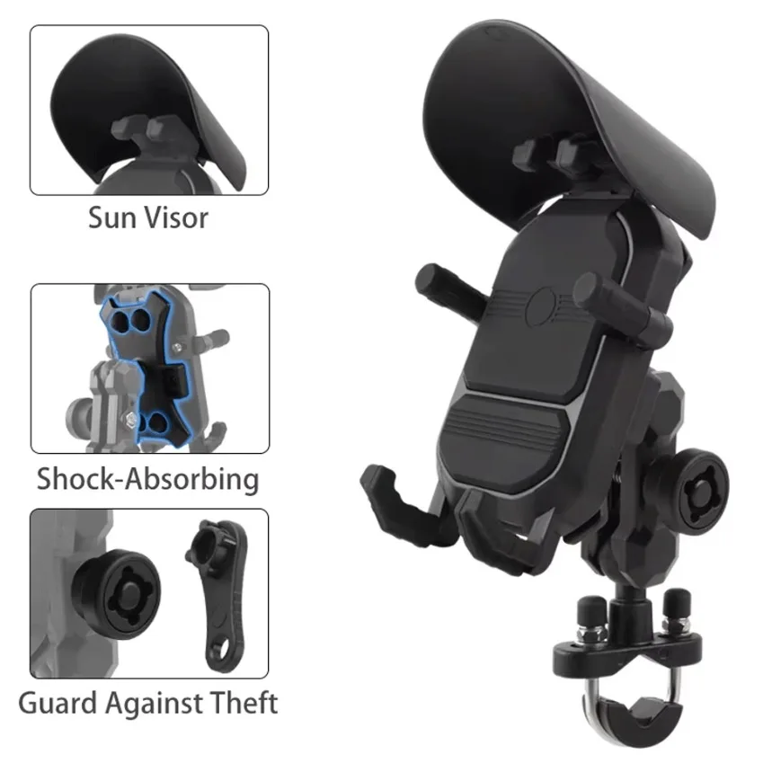 15W Motorcycle Navigation Phone Holder Shock-absorbing Light Blocking Wireless Charger for Smartphone Bicycle Motorbike Stand
15W Motorcycle Navigation Phone Holder Shock-absorbing Light Blocking Wireless Charger for Smartphone Bicycle Motorbike Stand