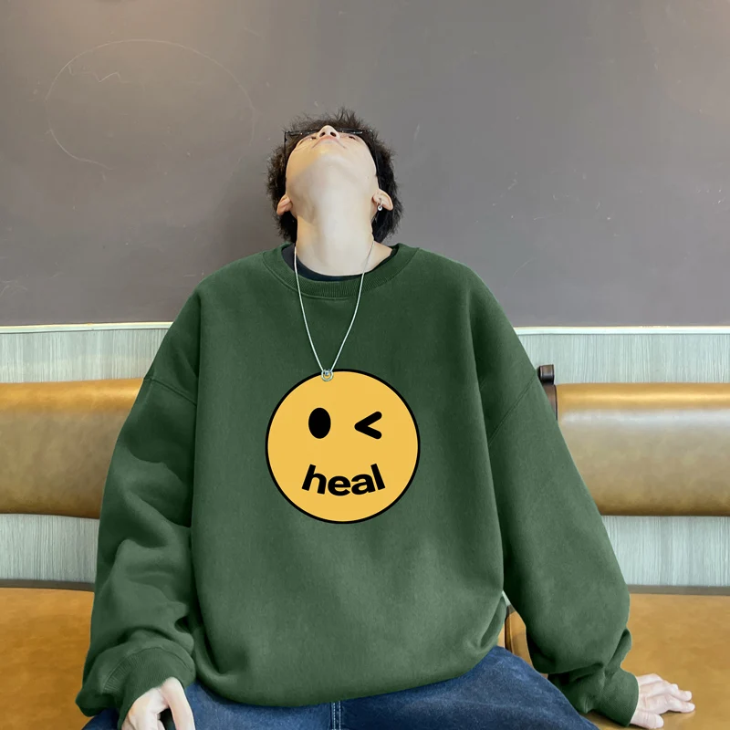 Мужская толстовка с круглым вырезом, весенне-осенняя, с длинным рукавом, в стиле ретро, американский стиль, плотная, молодежная, модная, базовая модель.
Мужская толстовка с круглым вырезом, весенне-осенняя, с длинным рукавом, в стиле ретро, американский стиль, плотная, молодежная, модная, базовая модель.