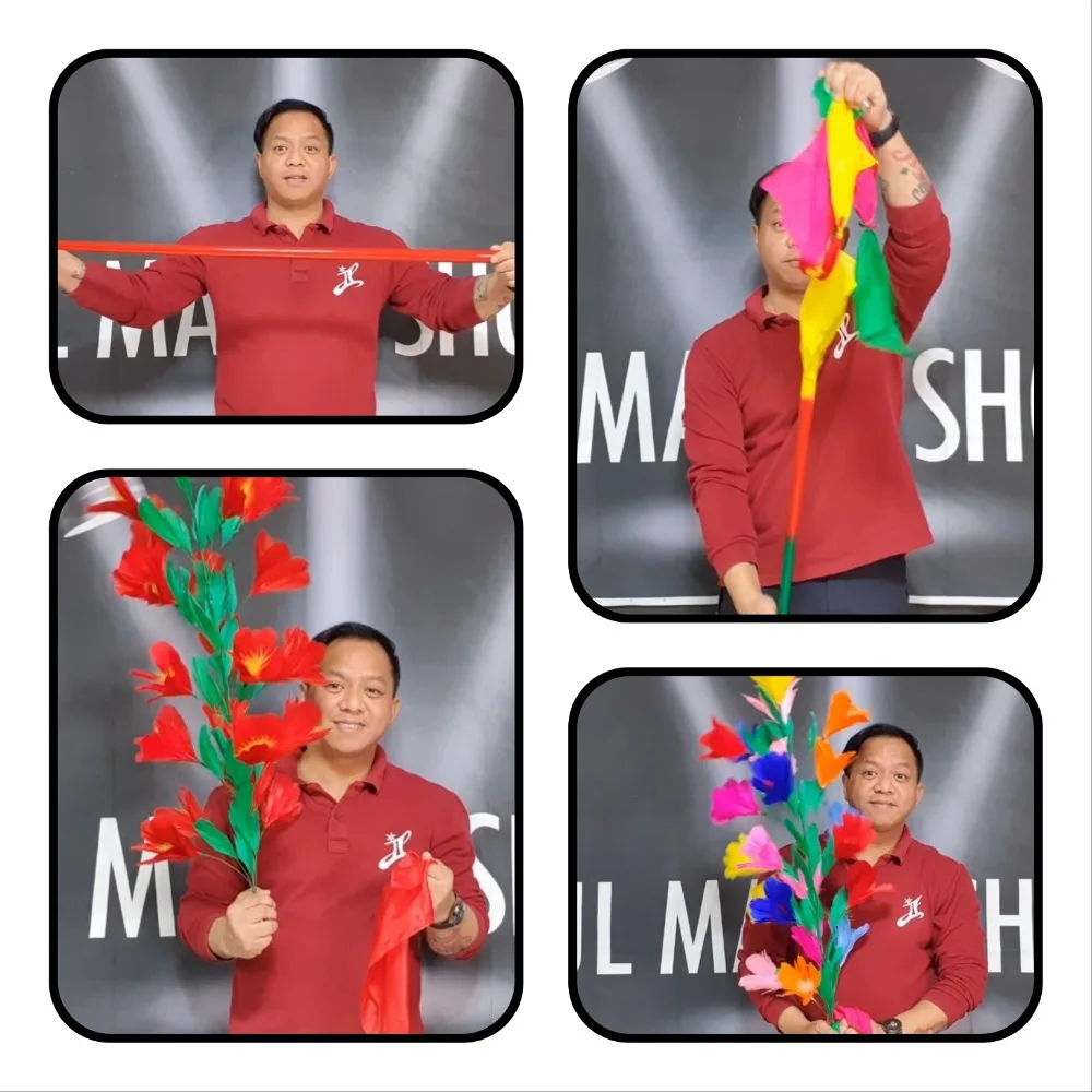 Deluxe Cane to Flower (Red/Multicolor) Magic Tricks Metal Cane Vanishes to Bouquet Production Flower Stage Illusions Gimmicks
Deluxe Cane to Flower (Red/Multicolor) Magic Tricks Metal Cane Vanishes to Bouquet Production Flower Stage Illusions Gimmicks