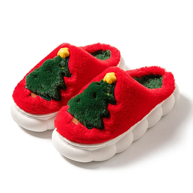 Christmas Tree Designer Fluffy Faux Fur Slippers For Women House Flats Cartoon Winter Warm Shoes Girls Home Indoor Footwear
Christmas Tree Designer Fluffy Faux Fur Slippers For Women House Flats Cartoon Winter Warm Shoes Girls Home Indoor Footwear