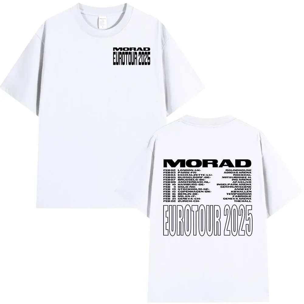 Летняя футболка с принтом рэпера Morad Tour, модная тенденция, свободная повседневная удобная футболка из 100% хлопка с круглым вырезом и короткими рукавами
Летняя футболка с принтом рэпера Morad Tour, модная тенденция, свободная повседневная удобная футболка из 100% хлопка с круглым вырезом и короткими рукавами