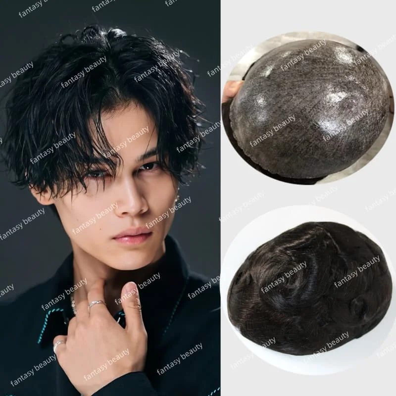 #1B#1C natural black Durable 100% Human Hair Men Toupee Natural Hairline 0.1mm Thin Skin PU Base Men Capillary Prosthesis Wigs
#1B#1C natural black Durable 100% Human Hair Men Toupee Natural Hairline 0.1mm Thin Skin PU Base Men Capillary Prosthesis Wigs