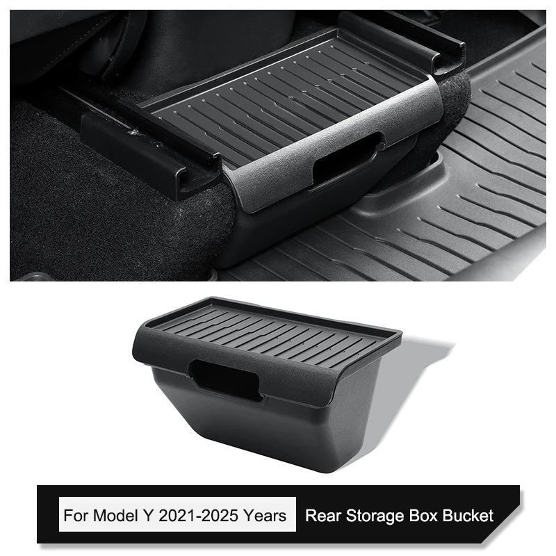 For Tesla Model Y 2021-2025 Rear Center Console Storage Box TPE Organizer Box with Cover Model Y Juniper Trash Can Under Seat X
For Tesla Model Y 2021-2025 Rear Center Console Storage Box TPE Organizer Box with Cover Model Y Juniper Trash Can Under Seat X