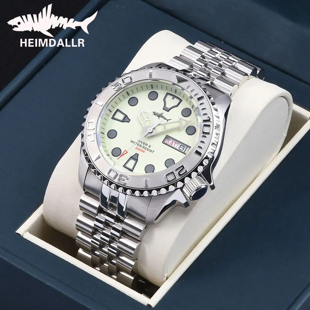 HEIMDALLR SKX007 Мужские часы для дайвинга NH36A Механизм с сапфировым стеклом C3 Полностью светящаяся сталь 316L 20 бар Водонепроницаемые мужские наручные часы
HEIMDALLR SKX007 Мужские часы для дайвинга NH36A Механизм с сапфировым стеклом C3 Полностью светящаяся сталь 316L 20 бар Водонепроницаемые мужские наручные часы