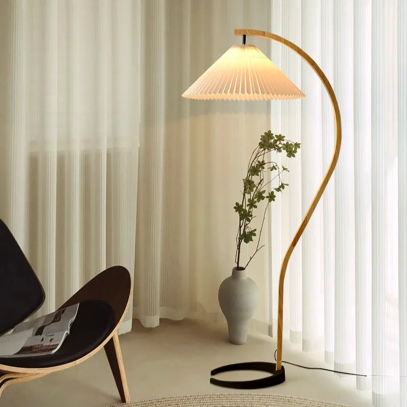 Vintage Pleated Lampshade Wooden Led Floor Lamps for Living Room Sofa Side Lamp Standing Lights Decorative Light Home Decor
Vintage Pleated Lampshade Wooden Led Floor Lamps for Living Room Sofa Side Lamp Standing Lights Decorative Light Home Decor