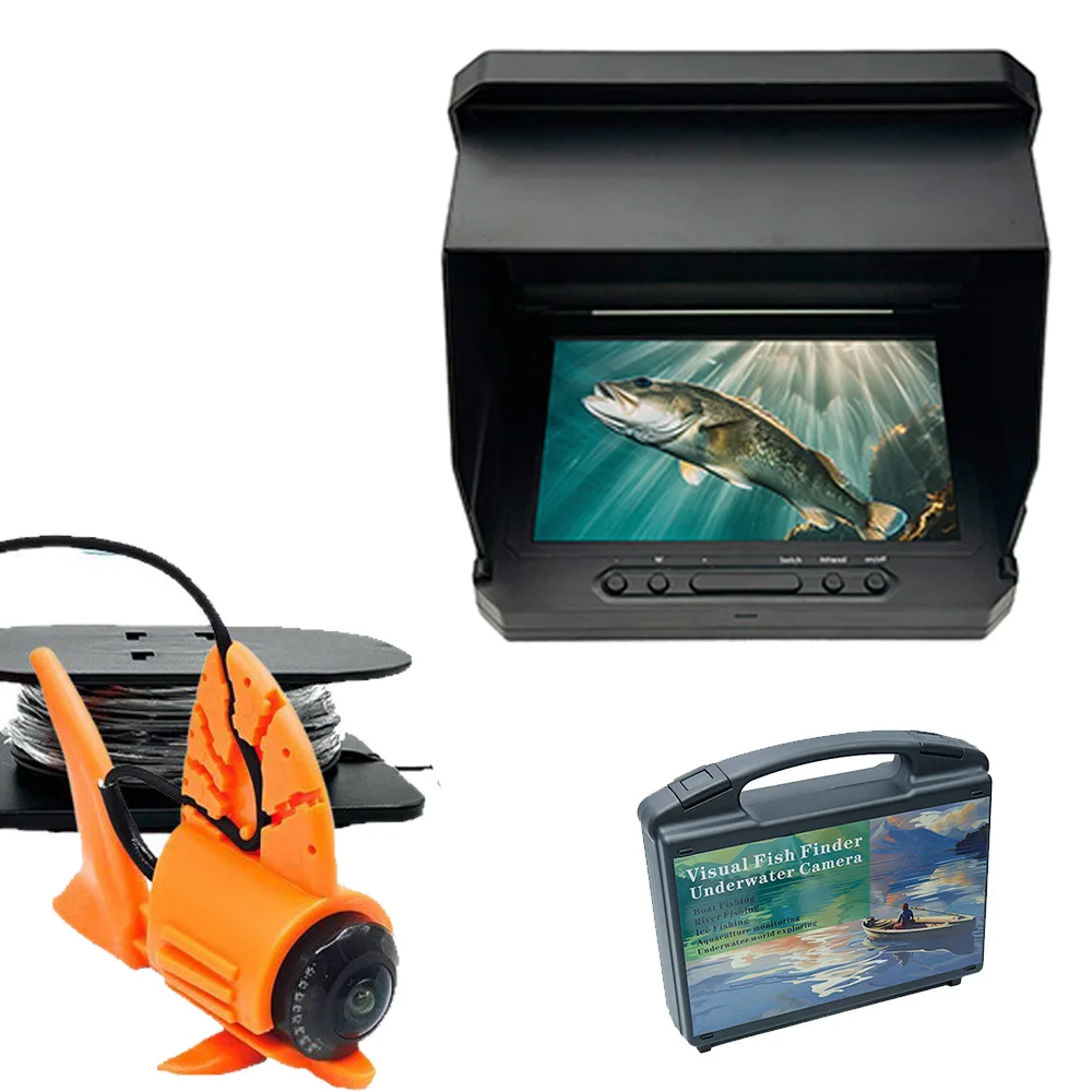5.0 Inch LCD Monitor IP68 Waterproof LED Night Vision Underwater Fishing Camera 30M 1000TVL Video Fish Finder for Boat Fishing
5.0 Inch LCD Monitor IP68 Waterproof LED Night Vision Underwater Fishing Camera 30M 1000TVL Video Fish Finder for Boat Fishing