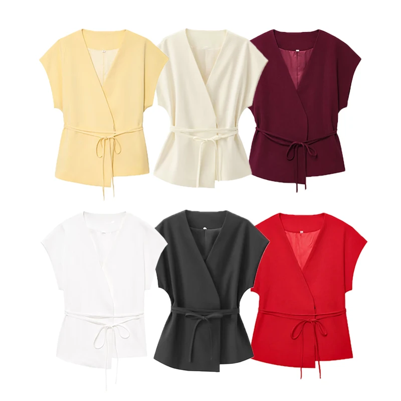 TFMLN New Autumn Women Fashion Solid Waistcoats Vest Female Vintage Sleeveless Laced Up Jackets Female Chic Lady V-Neck Tops
TFMLN New Autumn Women Fashion Solid Waistcoats Vest Female Vintage Sleeveless Laced Up Jackets Female Chic Lady V-Neck Tops