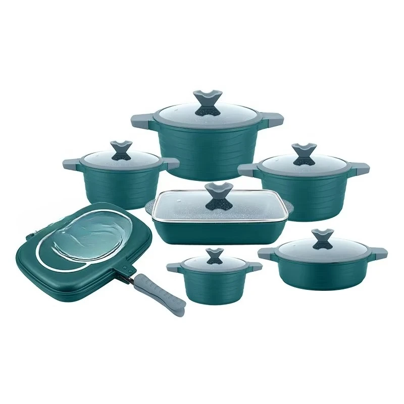 Ceramic cookware set, induction base, die-cast casserole, aluminum non-stick cookware set
Ceramic cookware set, induction base, die-cast casserole, aluminum non-stick cookware set