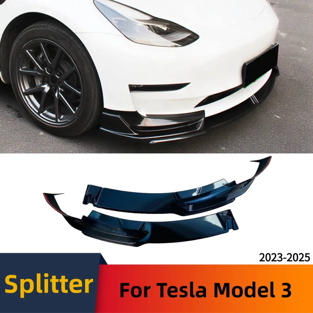 Front Bumper Lip Splitter For Tesla Model 3 2023-2025 Chin Air Dam Refit Guard Glossy Black Tuning Body Kit Styling Accessories
Front Bumper Lip Splitter For Tesla Model 3 2023-2025 Chin Air Dam Refit Guard Glossy Black Tuning Body Kit Styling Accessories