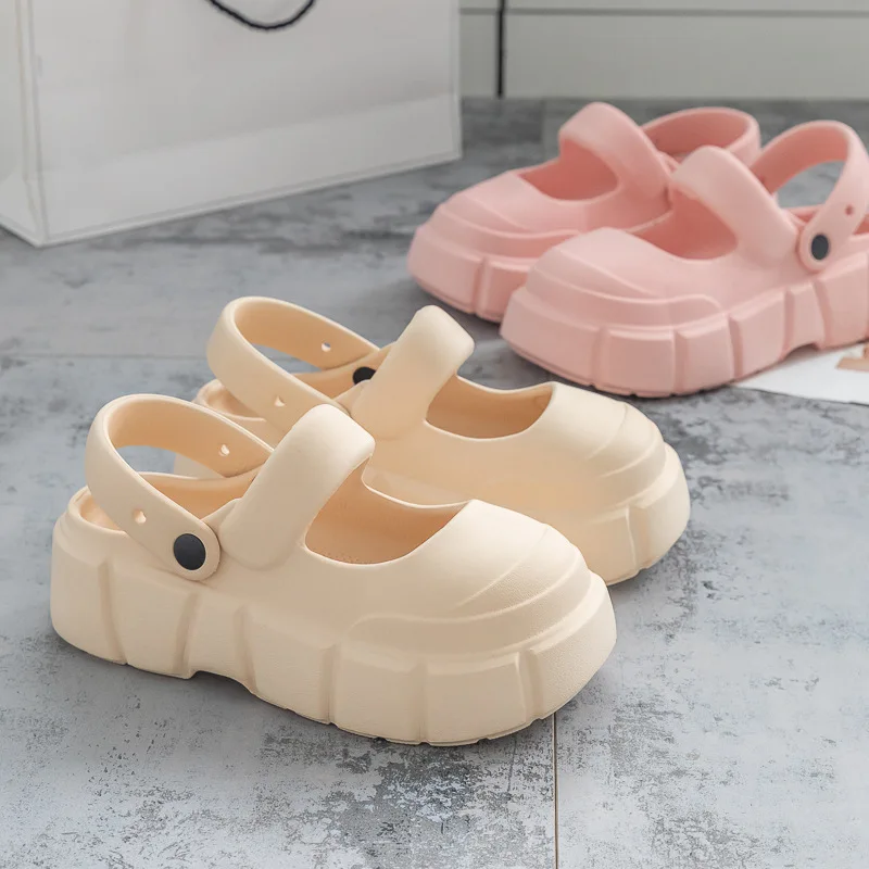Women's Light And Soft Thick-soled EVA Sandals Casual Slippers Outdoor White Non-Slip Simple Baotou Fashion Women's Sandals
Women's Light And Soft Thick-soled EVA Sandals Casual Slippers Outdoor White Non-Slip Simple Baotou Fashion Women's Sandals