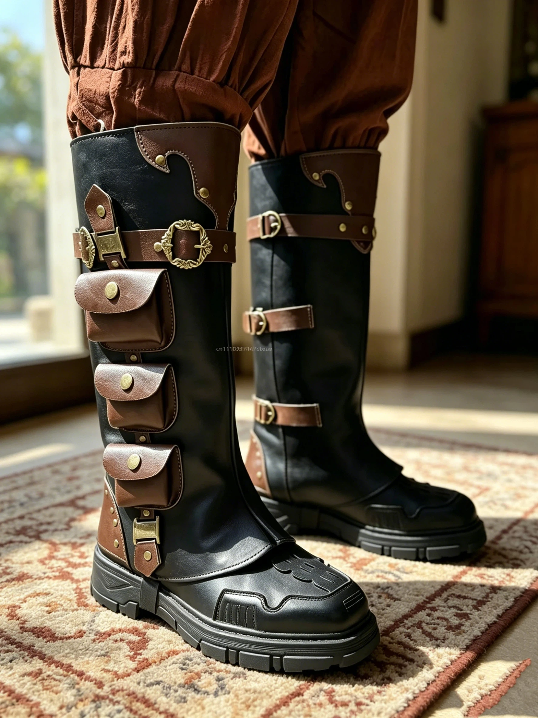 Retro Warrior Pirate Steampunk Foot Cover Men Medieval Leggings Accessories Cosplay Costume Halloween Renaissance Boots Covers
Retro Warrior Pirate Steampunk Foot Cover Men Medieval Leggings Accessories Cosplay Costume Halloween Renaissance Boots Covers