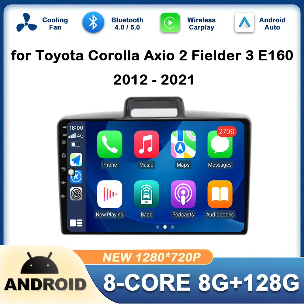Touch Screen for Toyota Corolla Axio 2 Fielder 3 E160 2012 - 2021 Car Radio Audio Player DSP Stereo Wireless Carplay Head Unit
Touch Screen for Toyota Corolla Axio 2 Fielder 3 E160 2012 - 2021 Car Radio Audio Player DSP Stereo Wireless Carplay Head Unit