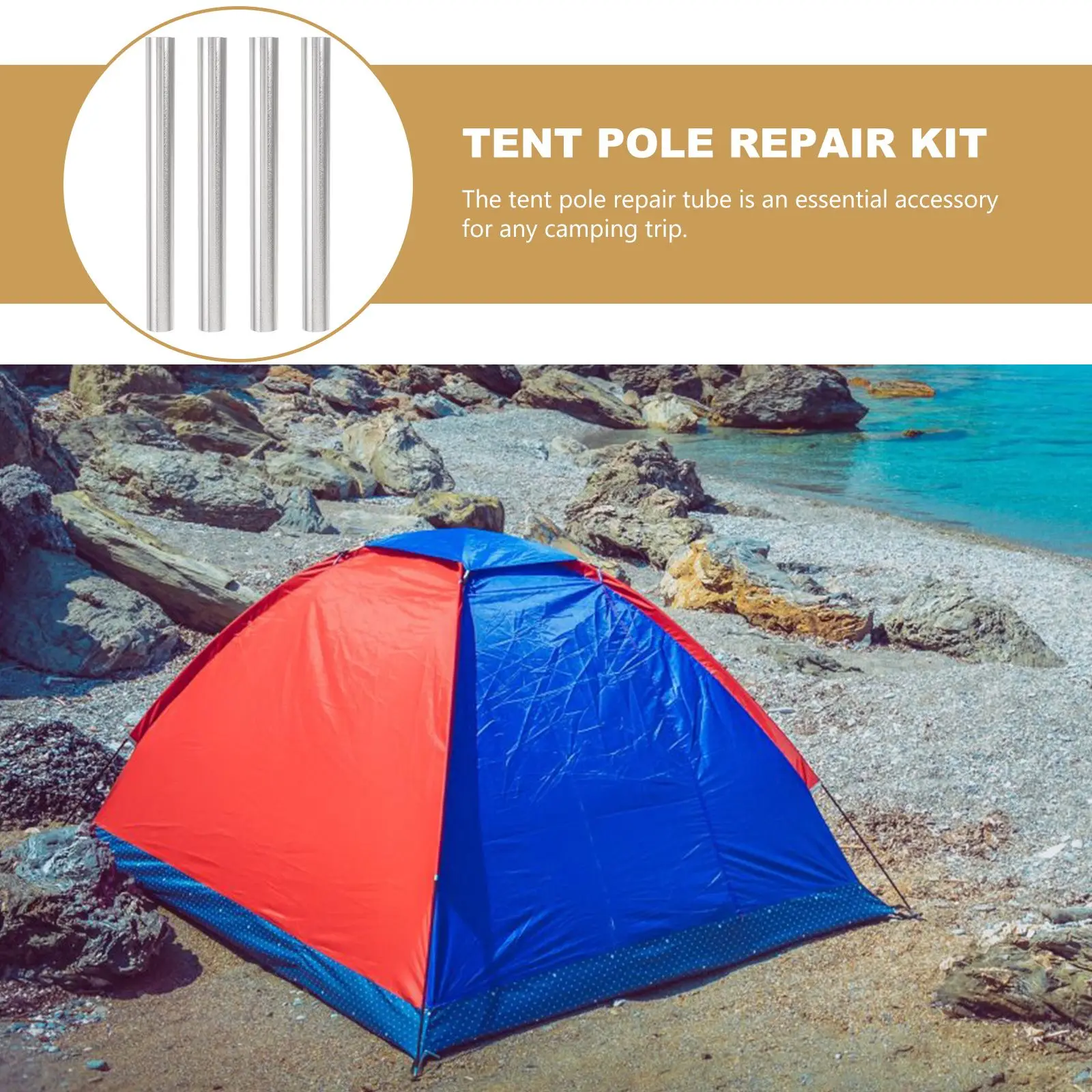 4 Pcs Tent Pole Repair Pipe Tubes Aluminum Alloy First Aid Fixing Repairing Stick Part
4 Pcs Tent Pole Repair Pipe Tubes Aluminum Alloy First Aid Fixing Repairing Stick Part
