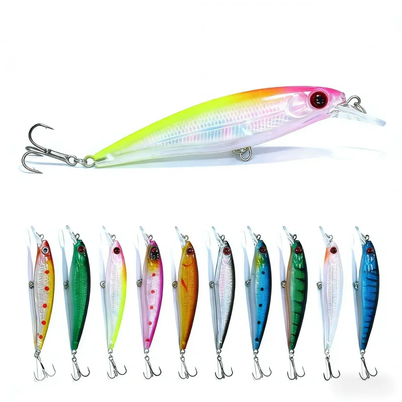 10PCSLure bait imitation bait laser minnow set11cm13.4gUniversal artificial bait for both freshwater and saltwater
10PCSLure bait imitation bait laser minnow set11cm13.4gUniversal artificial bait for both freshwater and saltwater