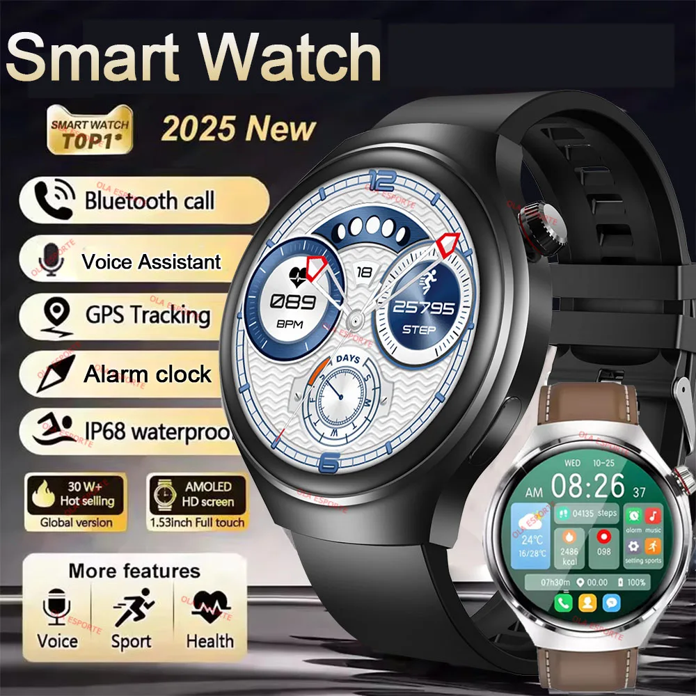 2025 Новые Смарт-часы для мужчин AMOLED-экран GPS Траектория движения Сердечный ритм HD Bluetooth Вызовы SmartWatch Водонепроницаемые для Android IOS
2025 Новые Смарт-часы для мужчин AMOLED-экран GPS Траектория движения Сердечный ритм HD Bluetooth Вызовы SmartWatch Водонепроницаемые для Android IOS