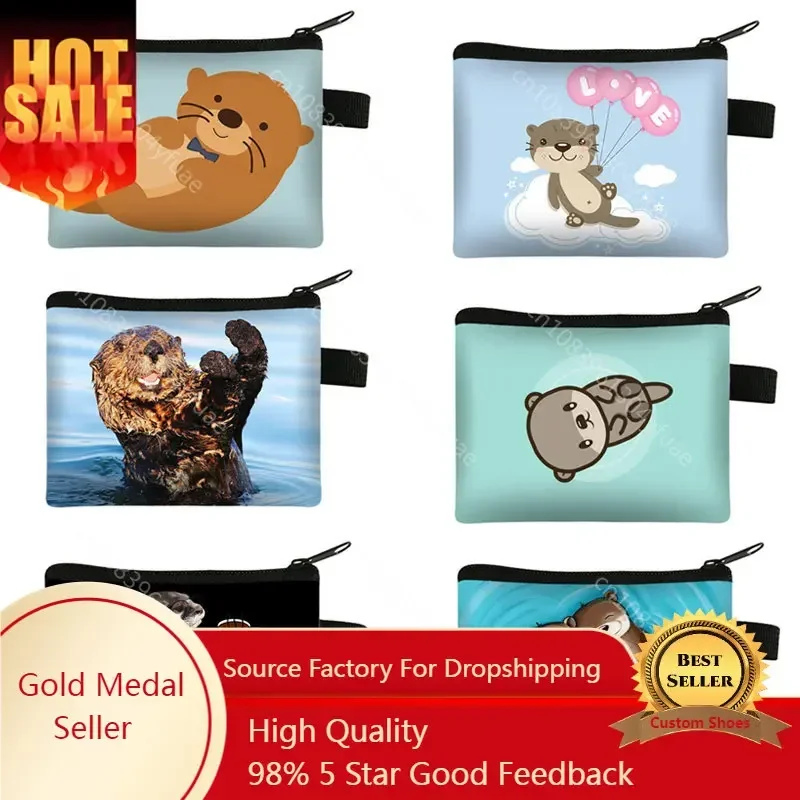 Cute Sea Otters Print Coin Bags Women Purse Small Clutch Bag Girls Leisure Wallet Credit Card Money Bags Kawaii Coin Purses Gift
Cute Sea Otters Print Coin Bags Women Purse Small Clutch Bag Girls Leisure Wallet Credit Card Money Bags Kawaii Coin Purses Gift