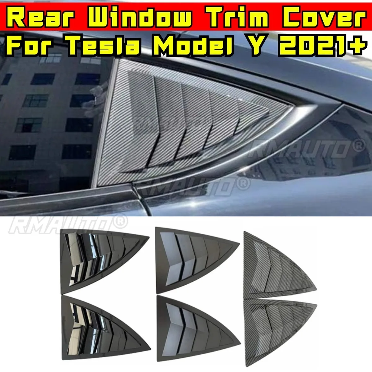 Car Rear Triangle Window Shark Cheek Trim For Tesla Model Y 2021+ Rear Side Vent Window Trim Cover Car Accessories
Car Rear Triangle Window Shark Cheek Trim For Tesla Model Y 2021+ Rear Side Vent Window Trim Cover Car Accessories