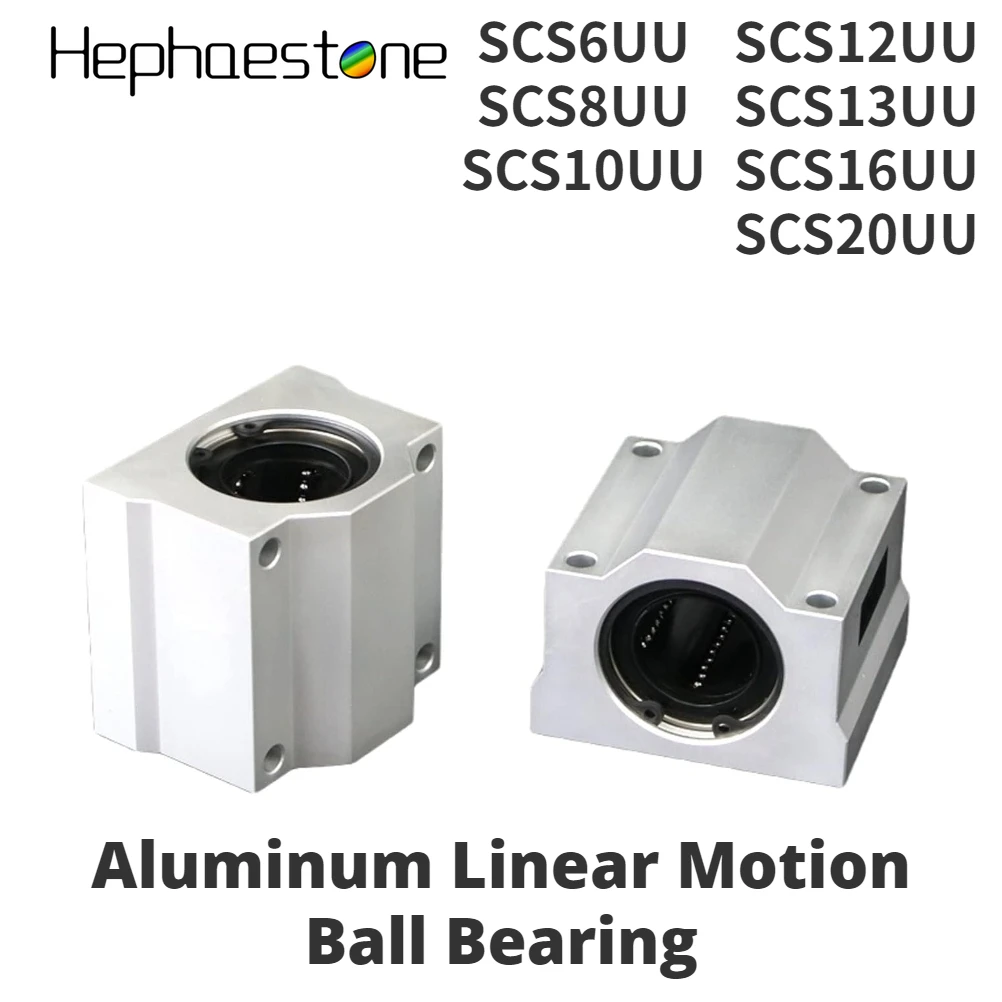 1/4PCs SCS6UU~SCS20UU Linear Ball Bearing Aluminum Slide Block Linear Motion Ball Bearings CNC Slide Bushing, for 3D Printer
1/4PCs SCS6UU~SCS20UU Linear Ball Bearing Aluminum Slide Block Linear Motion Ball Bearings CNC Slide Bushing, for 3D Printer