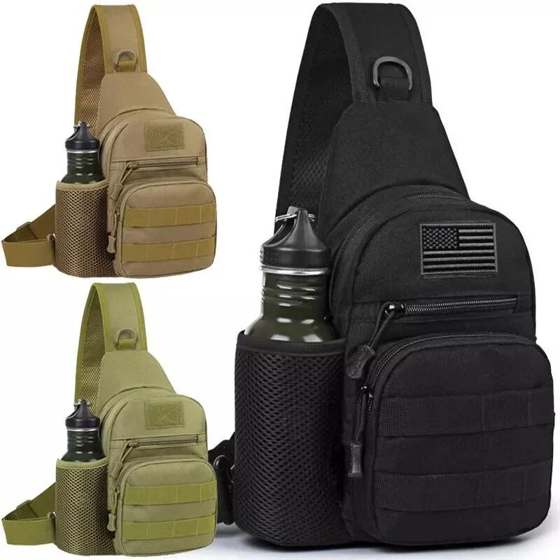 Тактическая сумка через плечо Molle, рюкзаки на плечо, рюкзак на слинге с карманом для чайника, нагрудная поясная сумка для рыбалки, кемпинга
Тактическая сумка через плечо Molle, рюкзаки на плечо, рюкзак на слинге с карманом для чайника, нагрудная поясная сумка для рыбалки, кемпинга