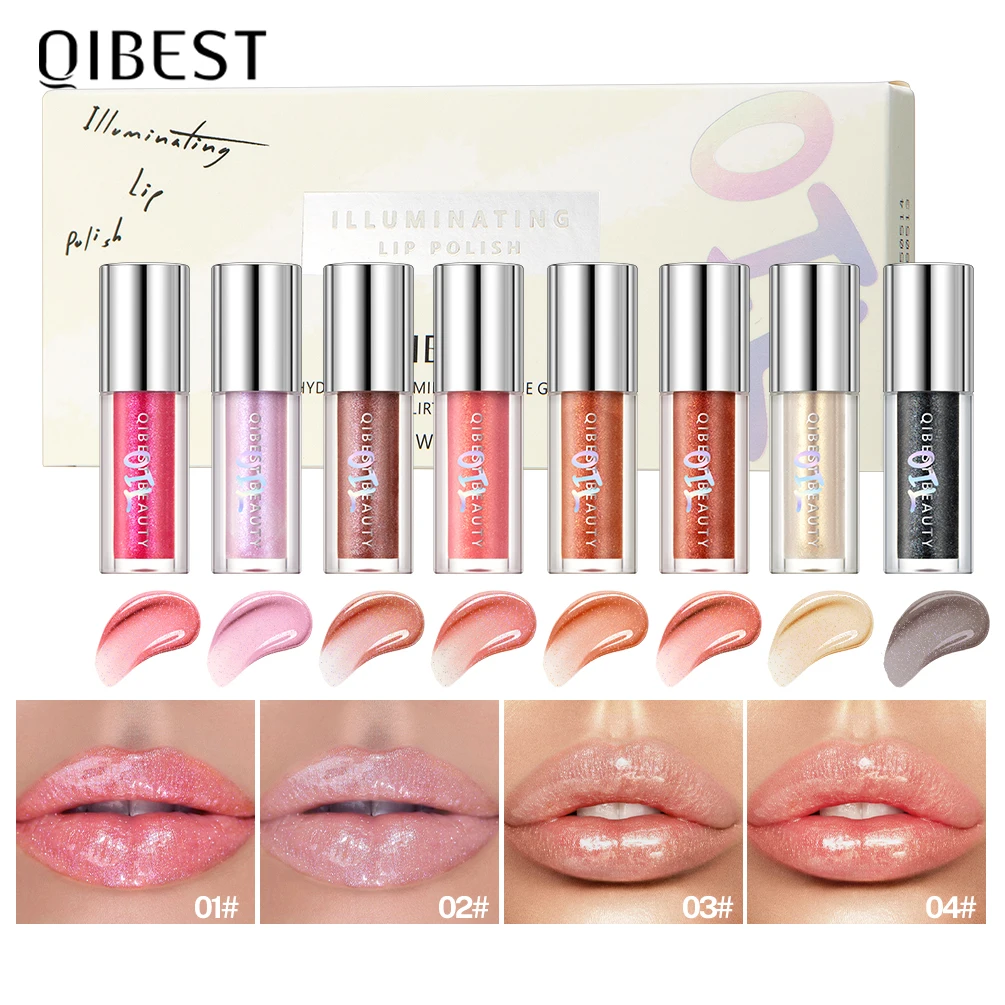 QIBEST 8 Colors Glitter Lip Gloss Makeup Sets Long Lasting Shiny Shimmer Lip Glaze Makeup Moisturizing Lip Tint Lip Balm Oil
QIBEST 8 Colors Glitter Lip Gloss Makeup Sets Long Lasting Shiny Shimmer Lip Glaze Makeup Moisturizing Lip Tint Lip Balm Oil